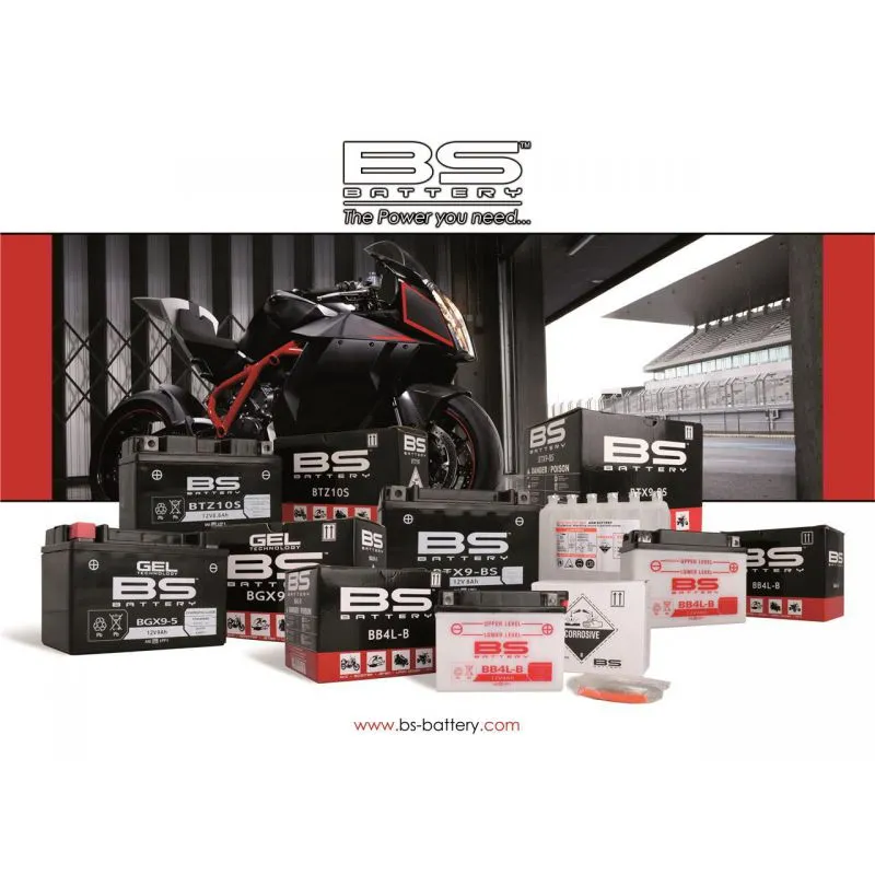 Batterie BS BATTERY Haute-performance avec pack acide - BB14A-A1