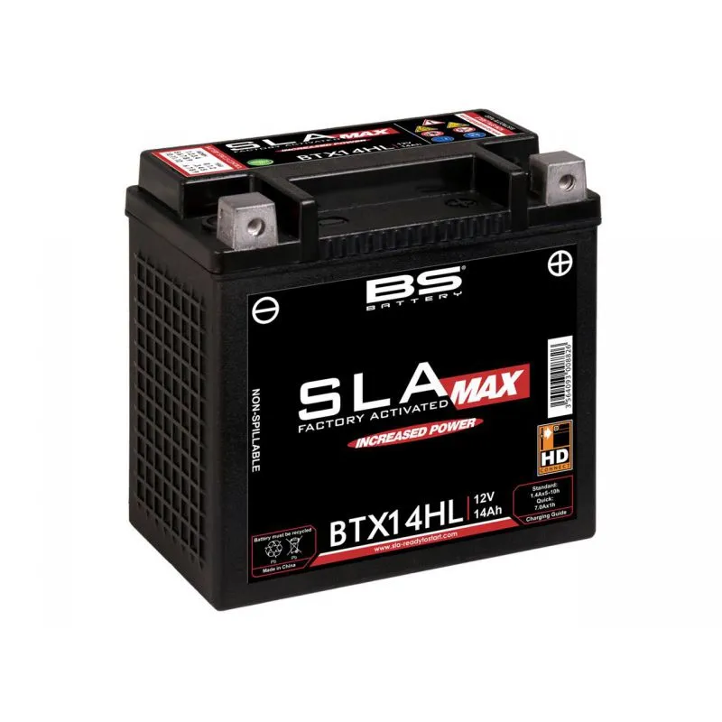 Batterie BS BATTERY SLA Max sans entretien activé usine - BTX14HL