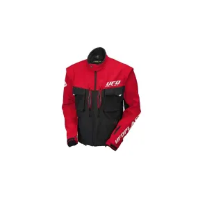Blouson enduro Ufo Plast Taiga noir rouge