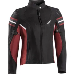 Blouson ILANA EVO IXON noir/bordeaux - MAXXESS.FR, Blouson moto textile