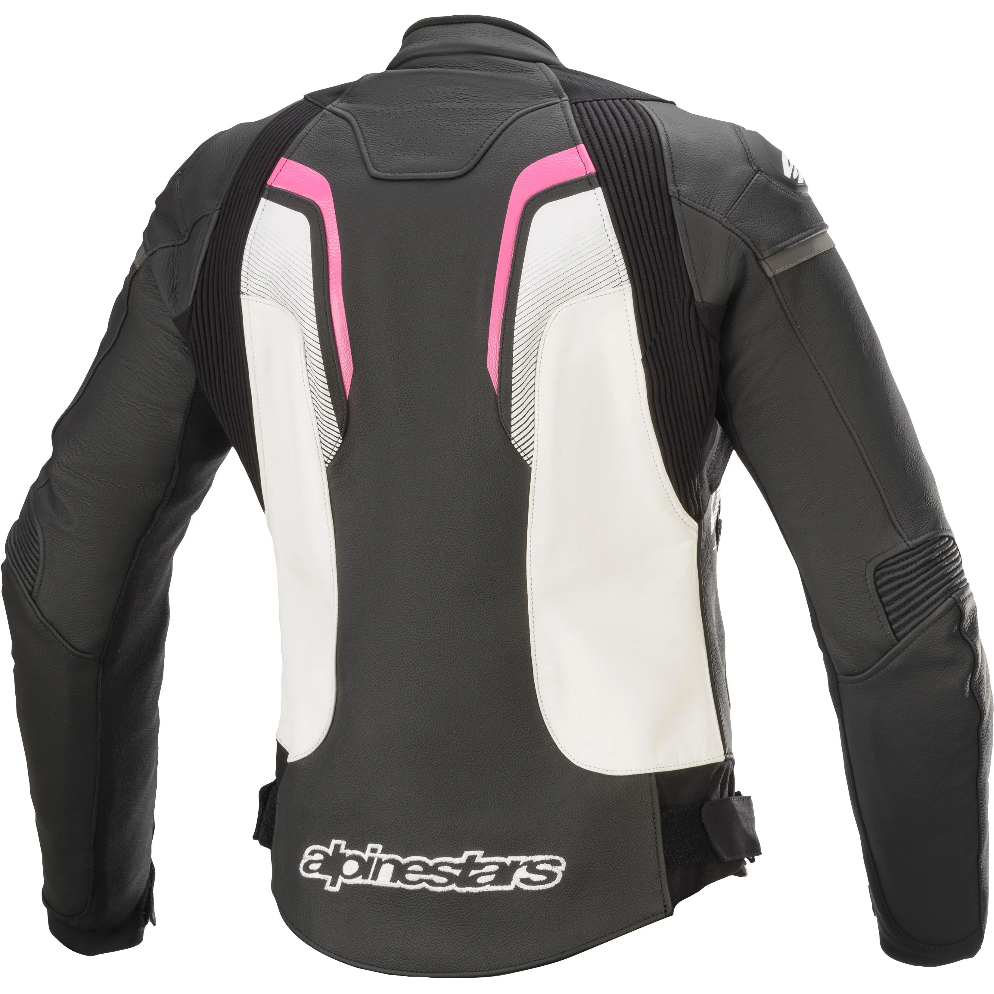 Blouson STELLA GP PLUS R V3 ALPINESTARS Noir/Blanc/Rose - MAXXESS.FR, Blouson moto cuir