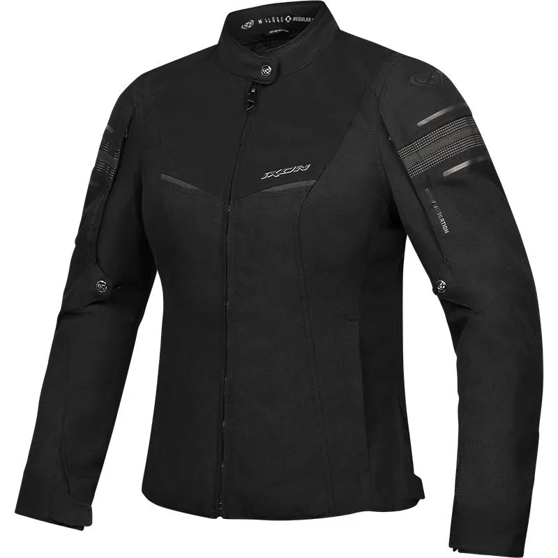 Blouson WILANA IXON noir/blanc - MAXXESS.FR, Blouson moto textile