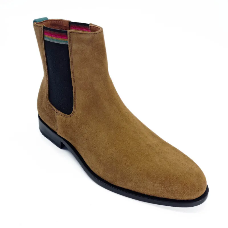 Boots Chelsea en cuir beige - Paul Smith - Scarpe
