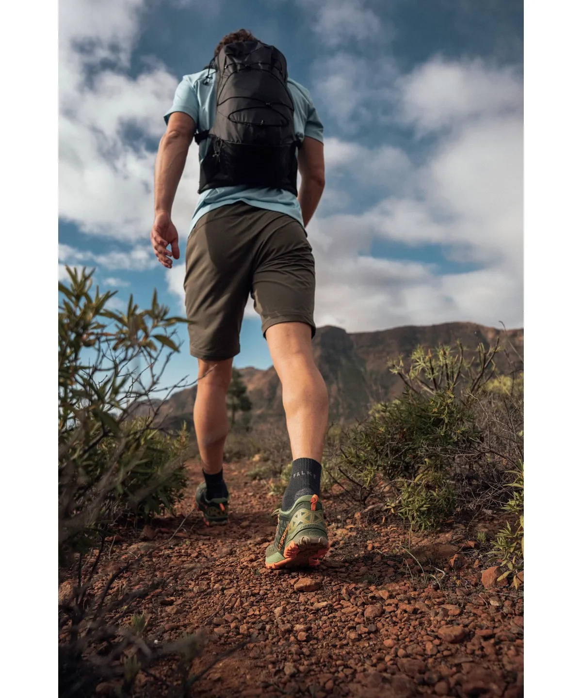 Chaussettes de Marche Falke Men TK2 Explore Cool Short Steel Grey