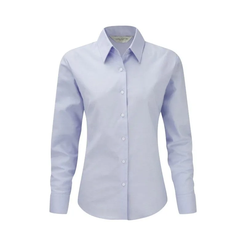 Chemise Oxford Blue Tissu épais Femme
