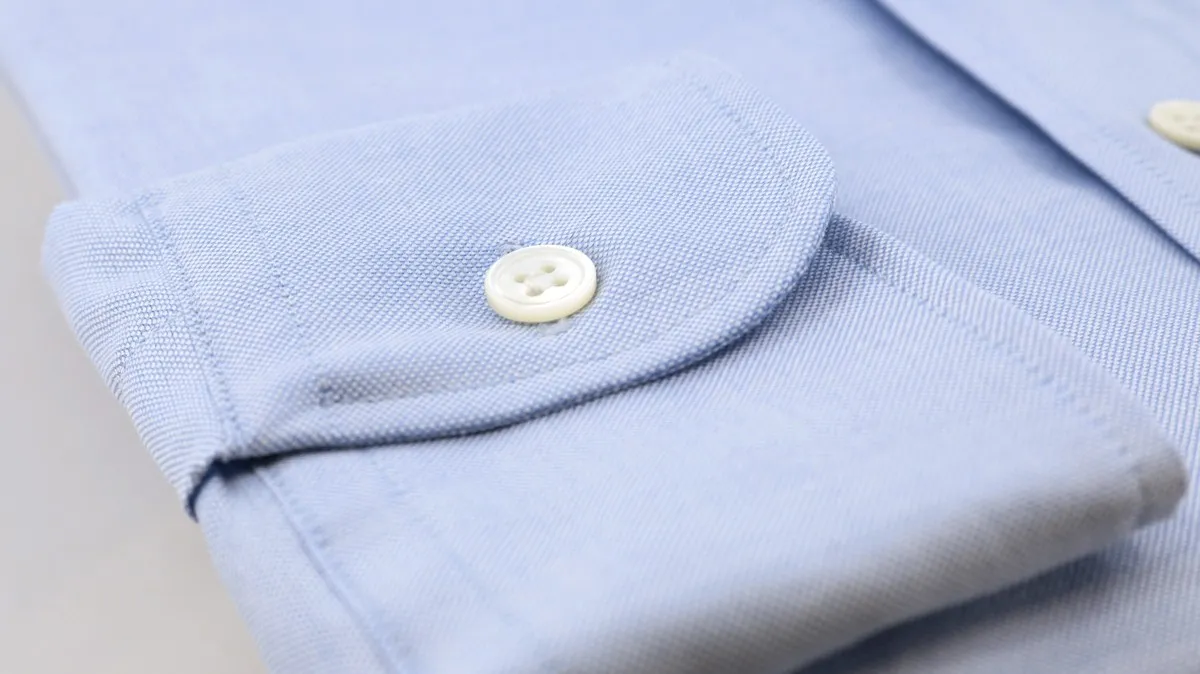 Chemise Oxford Uni Bleu