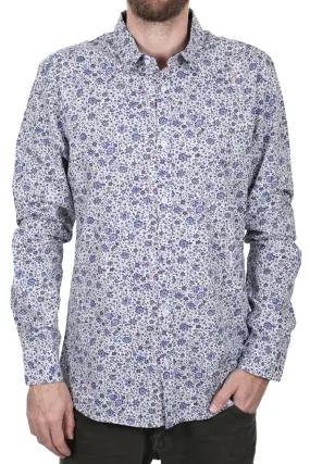 Chemise TEDDY SMITH CARTON Blanc Floral 