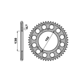 Couronne Acier PBR CAGIVA 750 Elefant 1993-1998