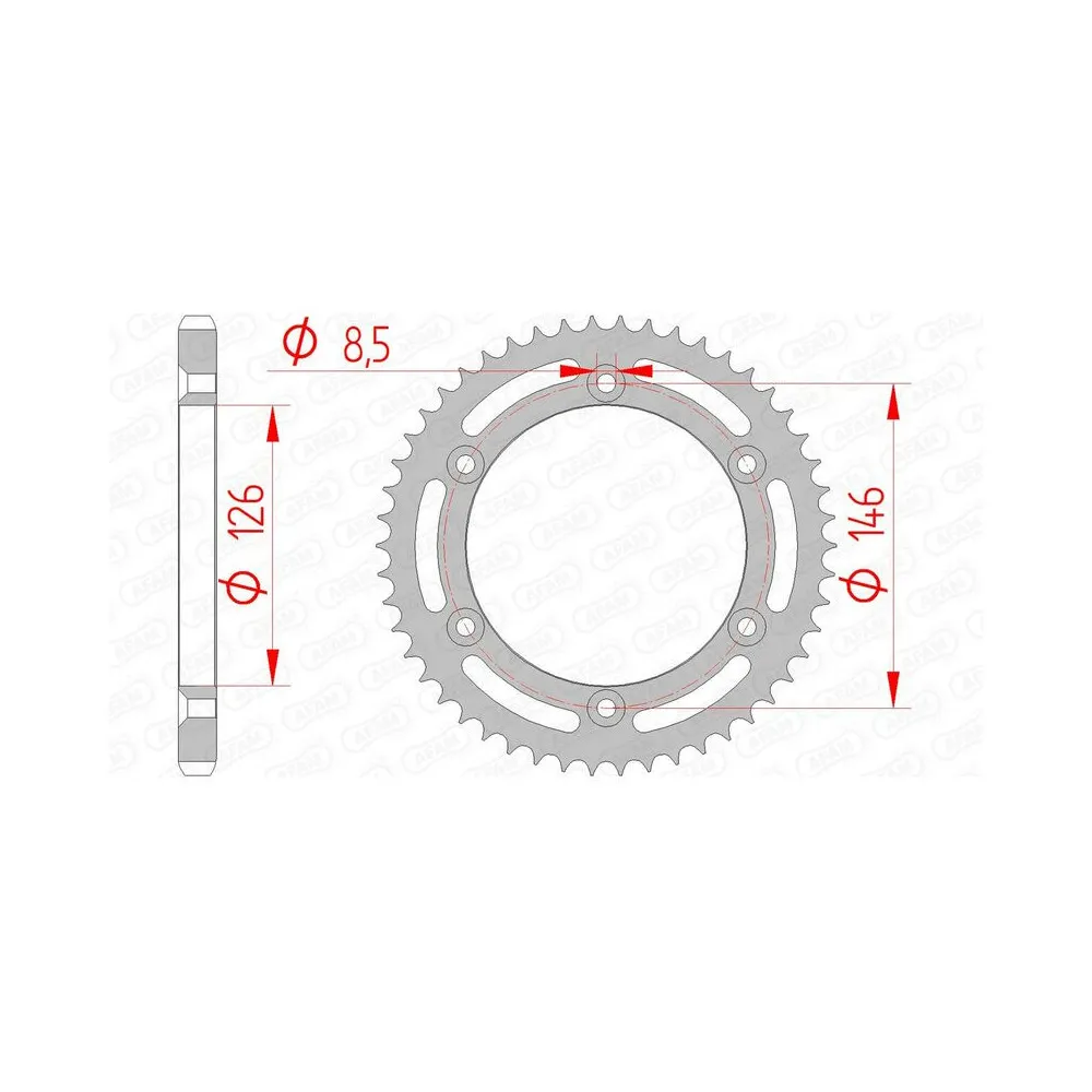 Couronne AFAM acier standard 14207 - 428
