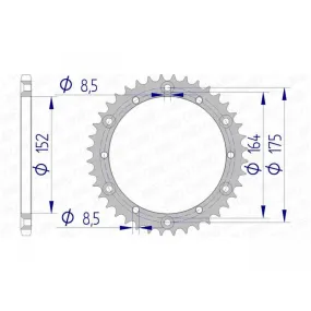 Couronne AFAM aluminium 13500 - 520