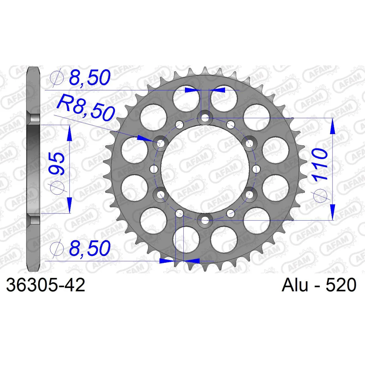 Couronne Alu AFAM 36305