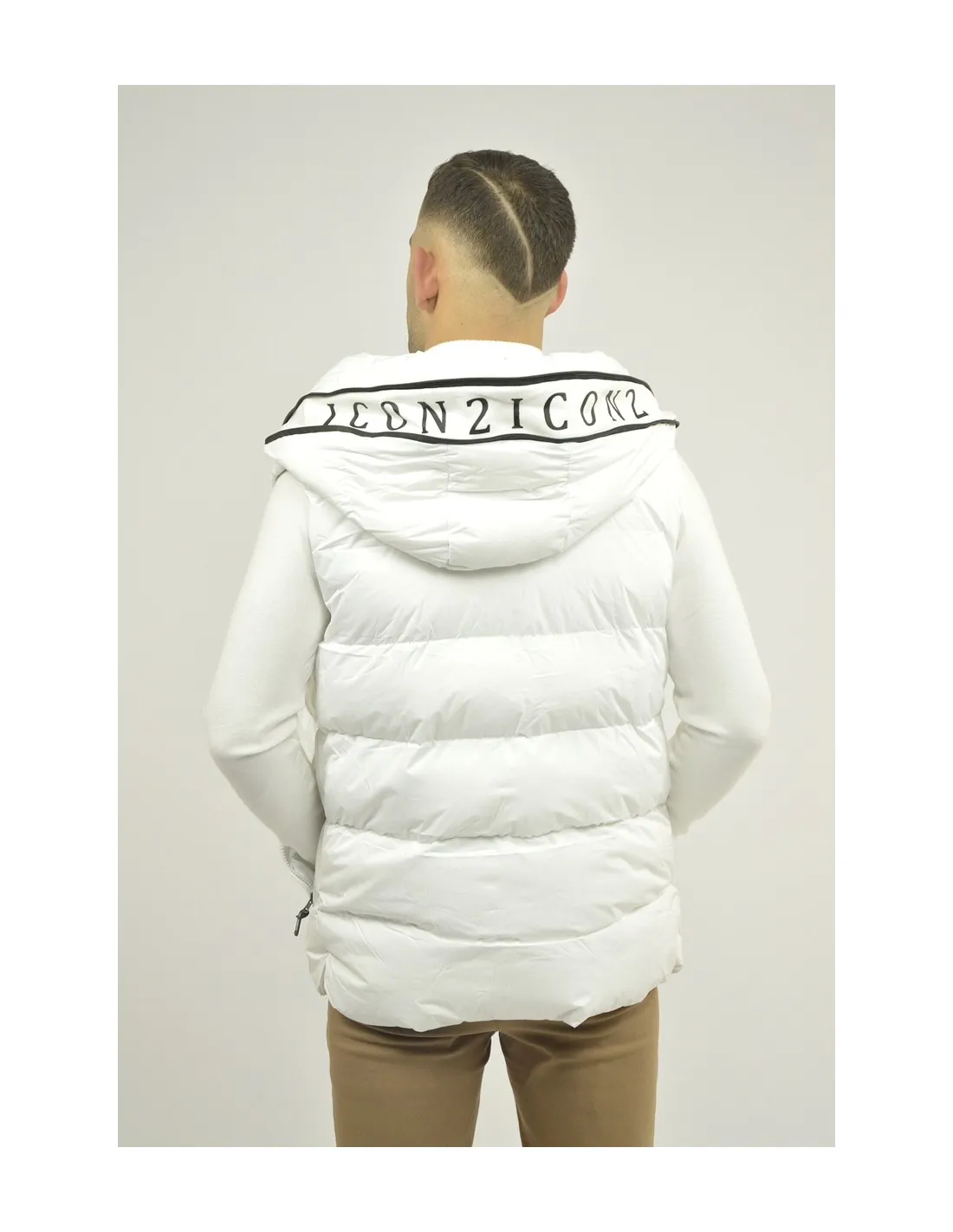 doudoune sans manche blanche icon 2- homme