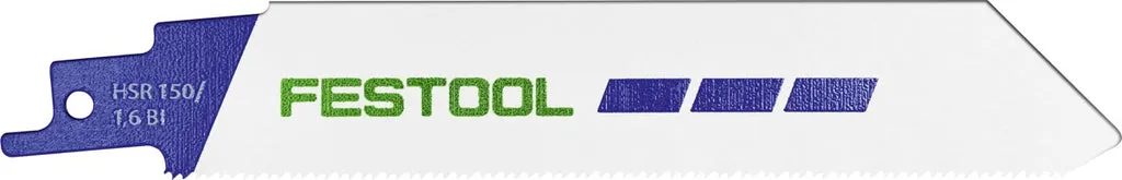 Festool Lama per sega a gattuccio METAL STEEL/STAINLESS STEEL HSR 150/1,6 BI/5