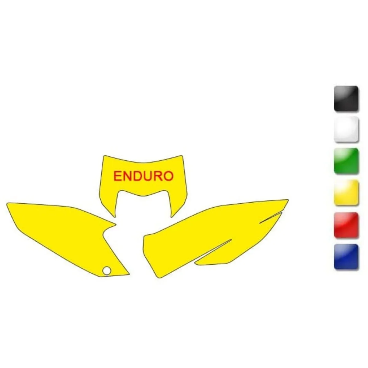 Fonds De Plaque Blackbird Noir 1082118003 - Kit deco