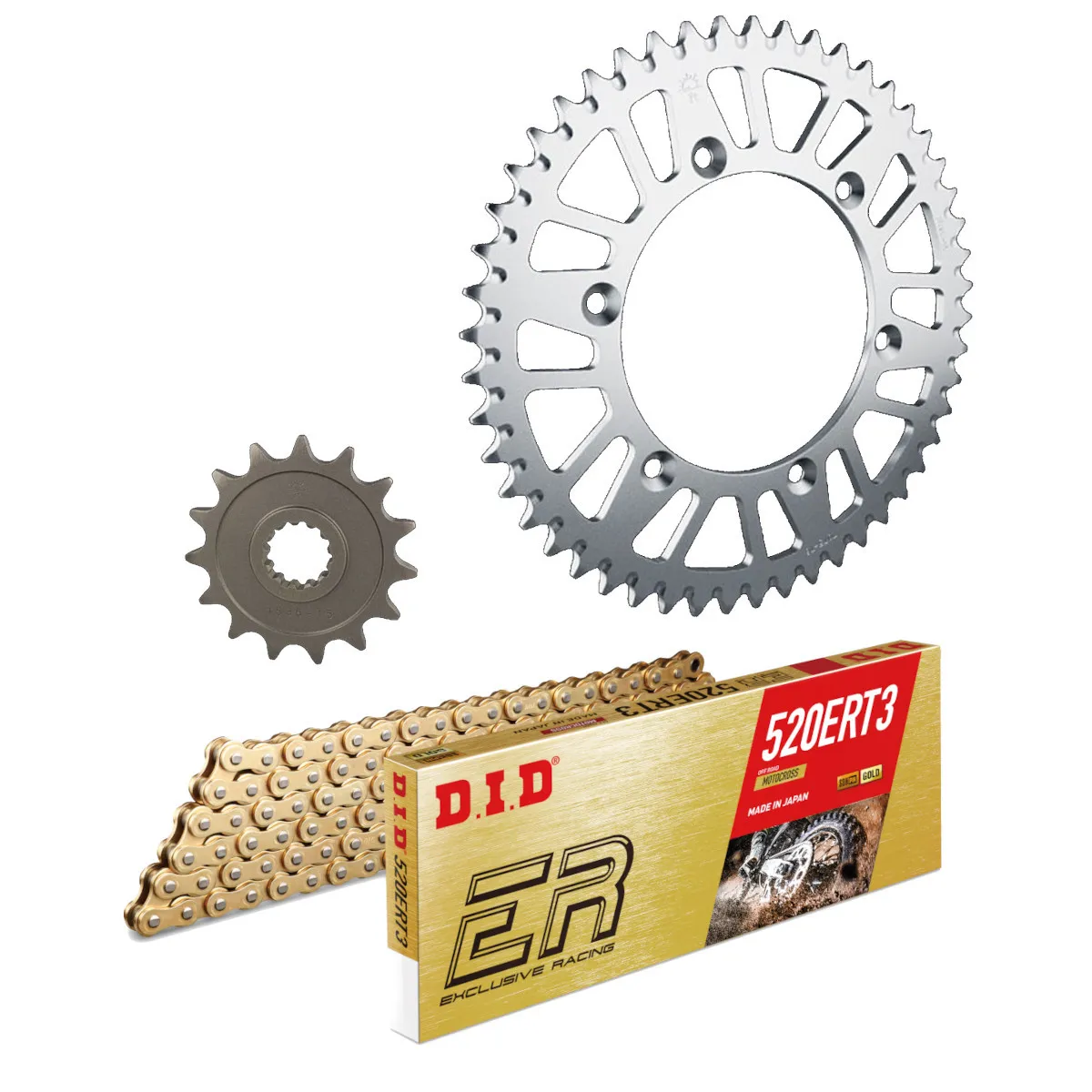 Kit chaine 520 alu DID - KTM 450-505 SX - SXF