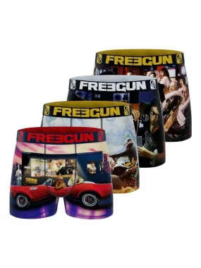 Lot de 4 boxers garçon Art Attack Freegun - Rouge