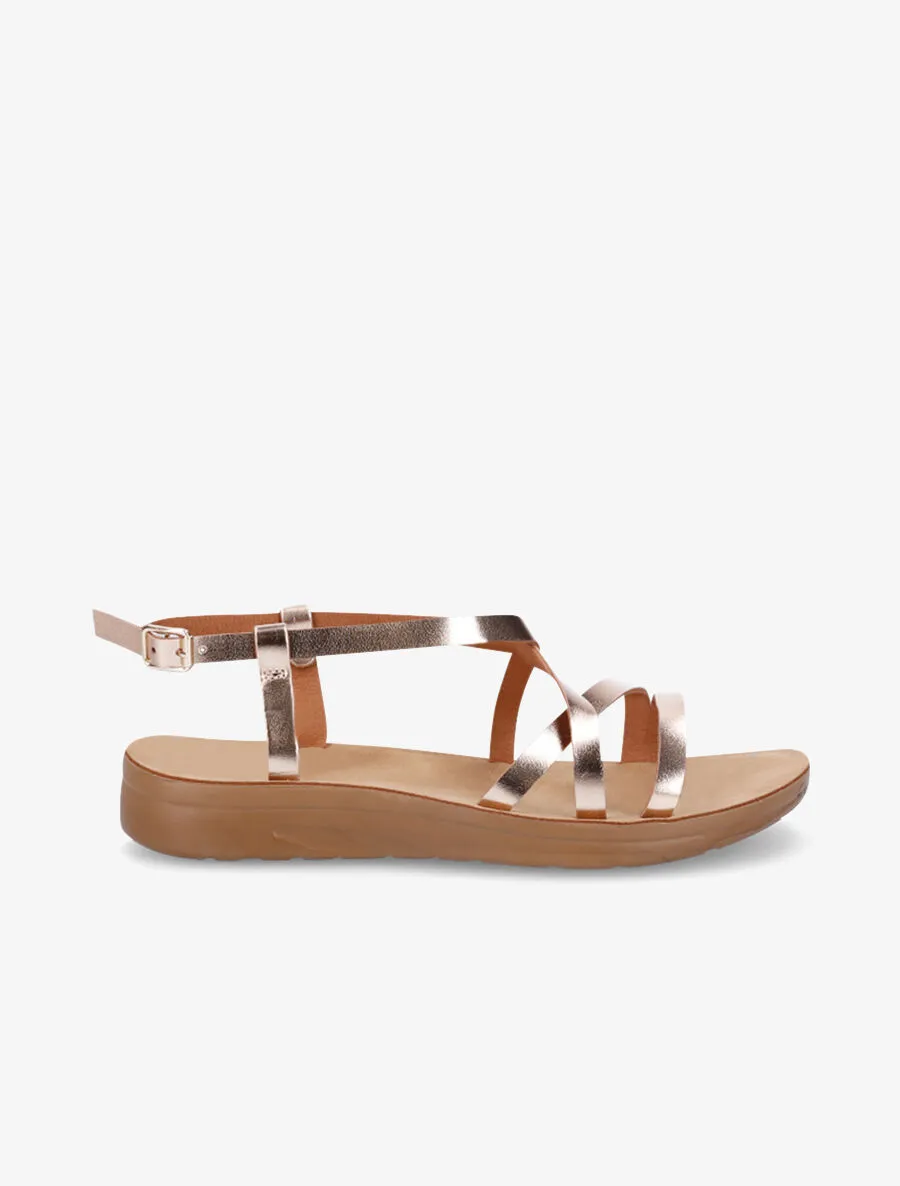Nu-pieds basiques - Rose gold