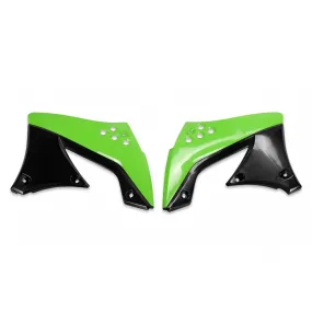 Ouies de radiateur - Noir Vert - UFO Kawasaki 450 KXF 2009