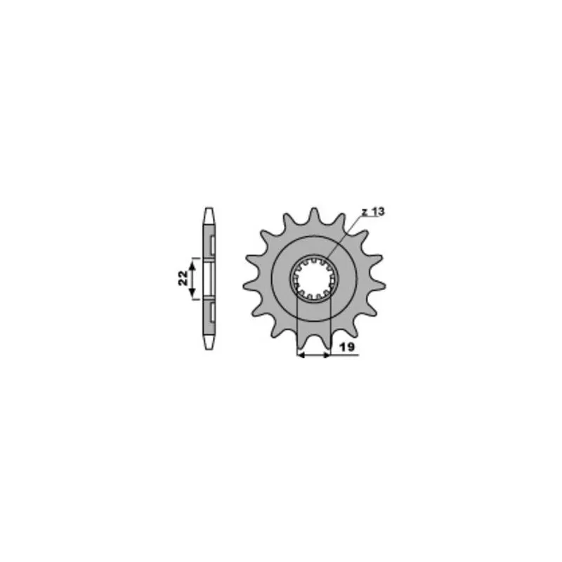 Pignon PBR acier standard 2214 - 520