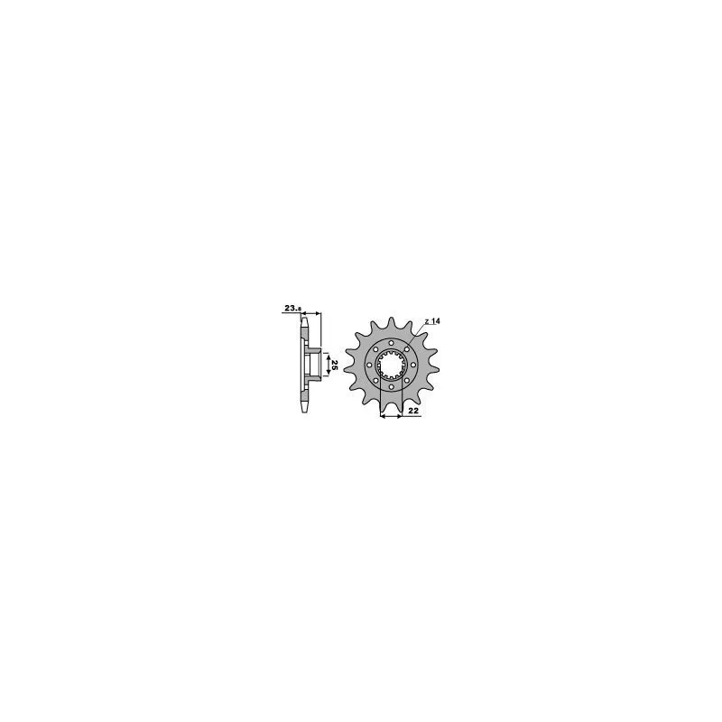 Pignon PBR acier standard 2253 - 525