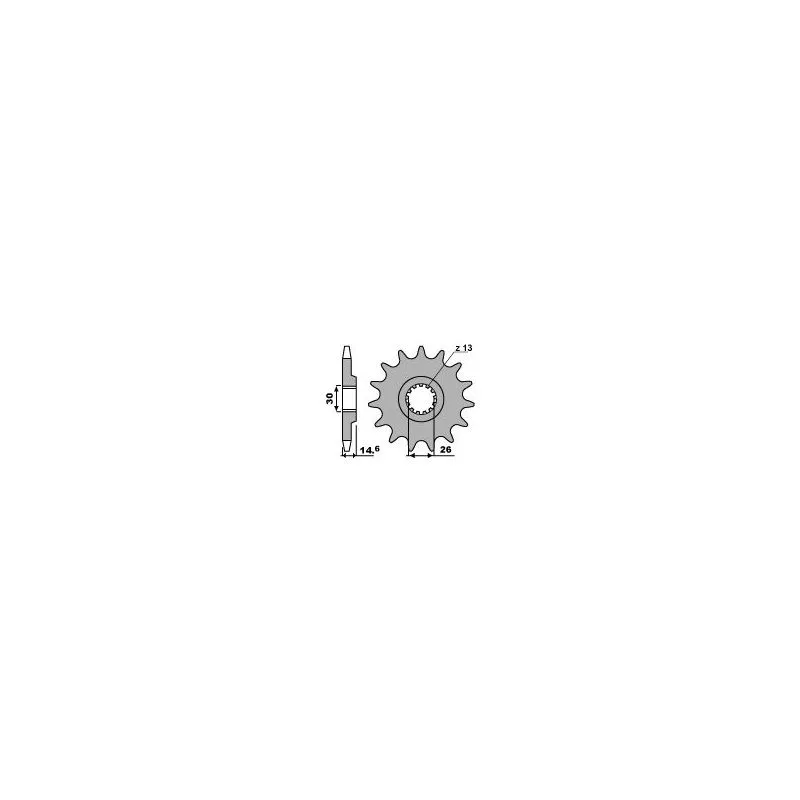 Pignon PBR acier standard 341 - 530