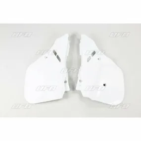Plaques latérales UFO blanc moto honda CR125R/250R