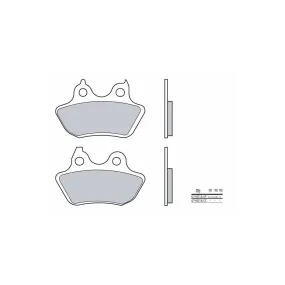 Plaquette de frein arrière BREMBO 07HD18SP métal fritté Route