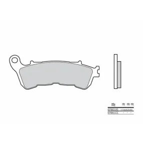 Plaquettes de frein BREMBO 07063XS métal fritté scooter