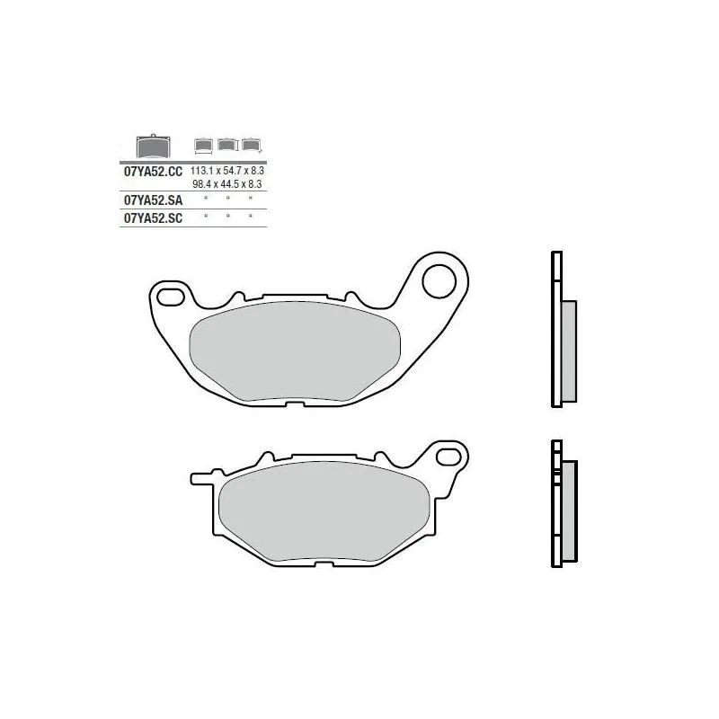 Plaquettes de frein BREMBO 07YA52SA métal fritté Yamaha