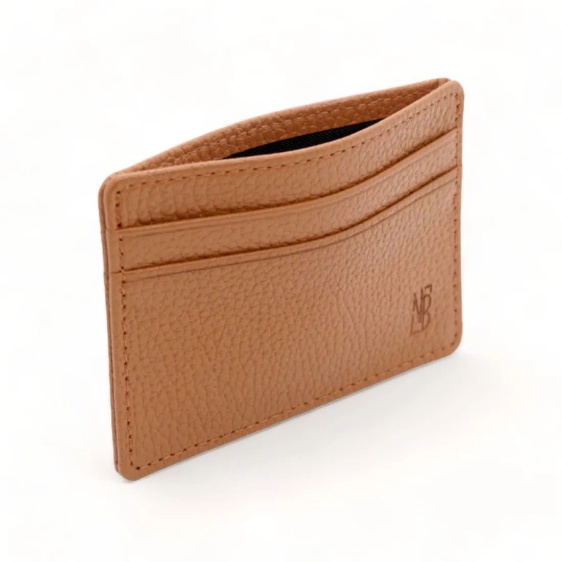 Porte-cartes en cuir grainé Gold