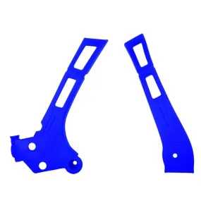 Protection de cadre POLISPORT bleu Yamaha YZ125/250 - piecemotoquad