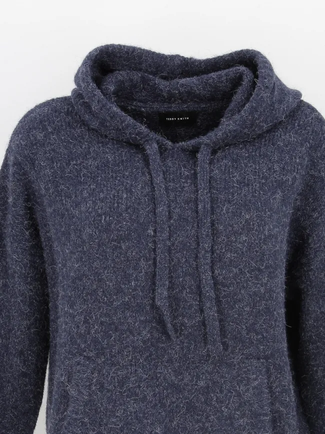 Pull sweat en maille cassie bleu marine femme - Teddy Smith | wimod