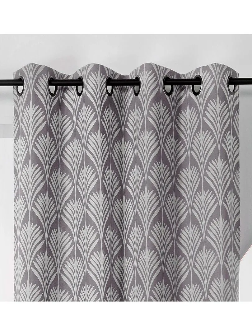 Rideau esprit art nouveau - Gris clair