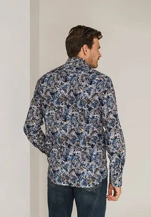 State of Art Chemise Impression Multicolore Bleu 21424902-11