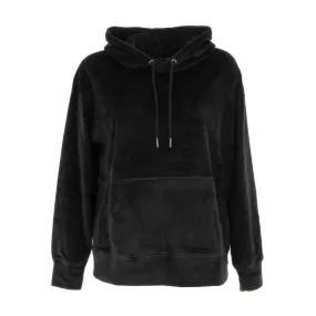 Sweat à capuche velours noir femme - Teddy Smith | wimod