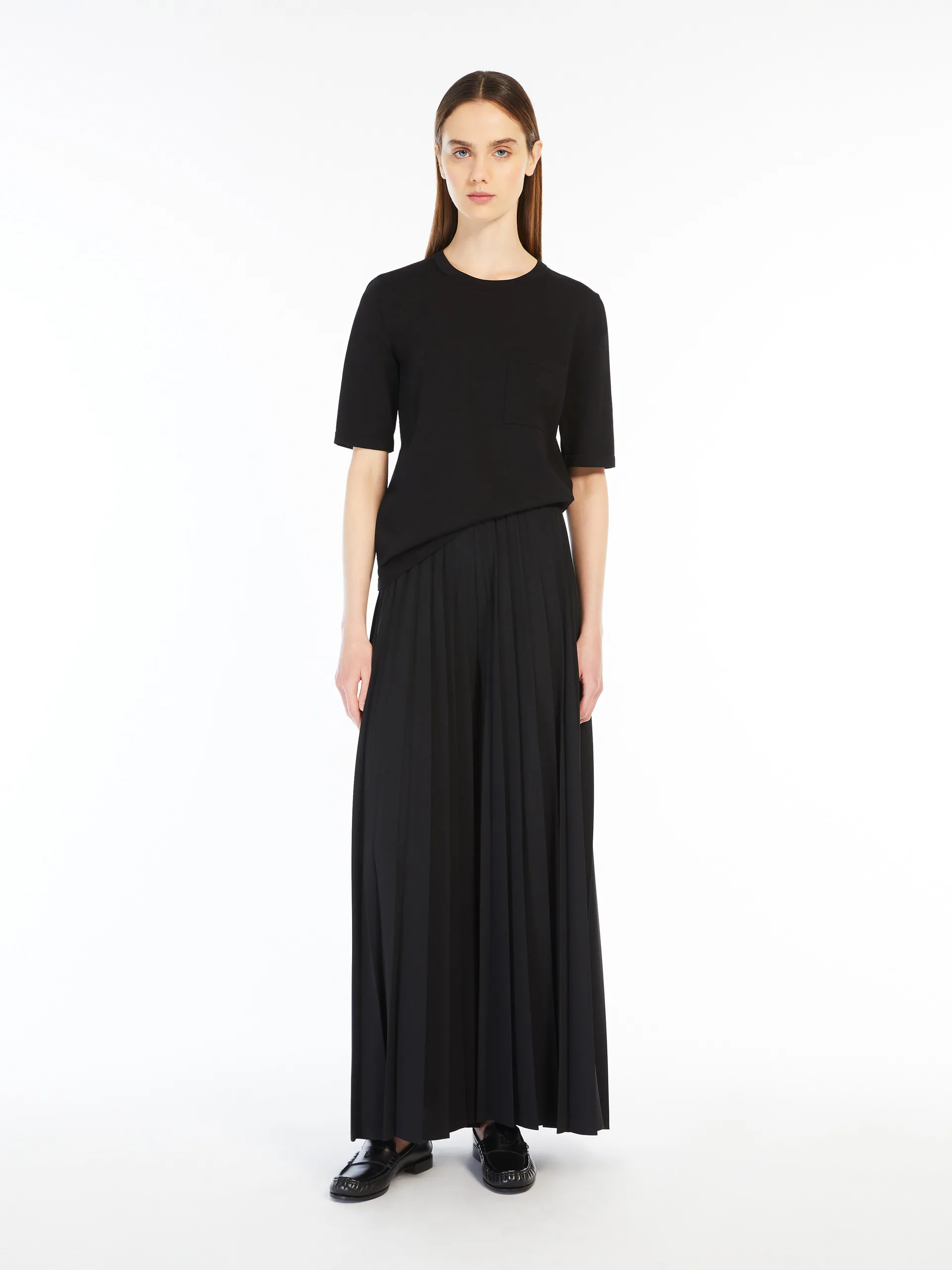 T-shirt en fil de crêpe de viscose
