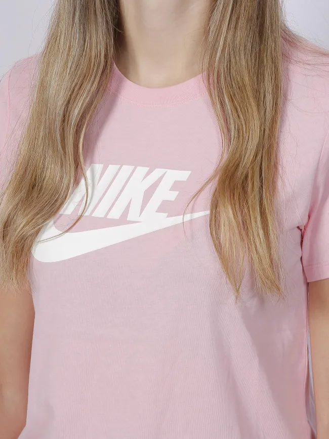 T-shirt sportswear essential icon futura rose femme - Nike | wimod