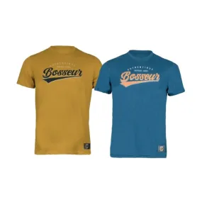 Tee-shirt Coton Bio Bosseur Oxford Petrole